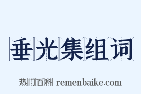 垂光集组词是什么意思的图片